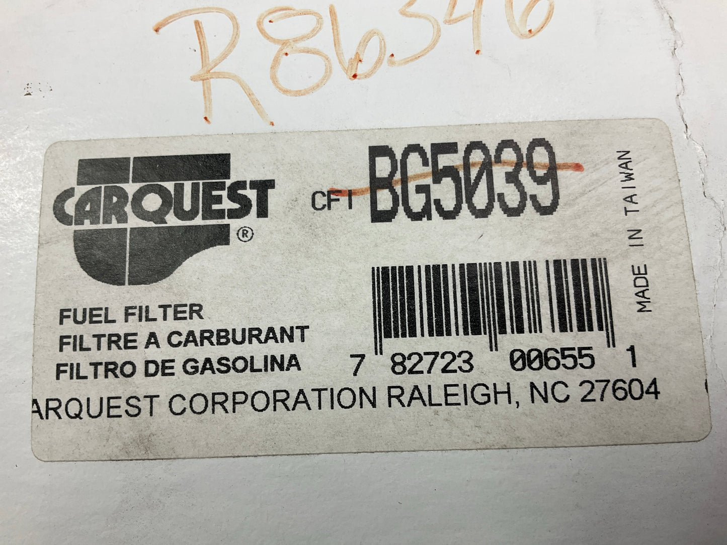 Carquest BG5039 Fuel Filter For 1995-1997 Chrysler Neon