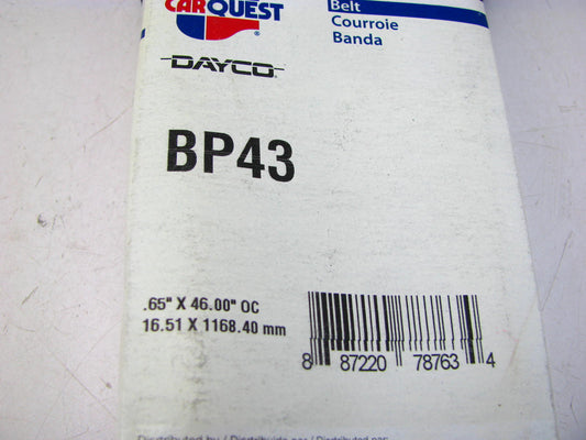 Carquest BP43 Industrial Accessory Drive Belt - 21/32'' X 46''