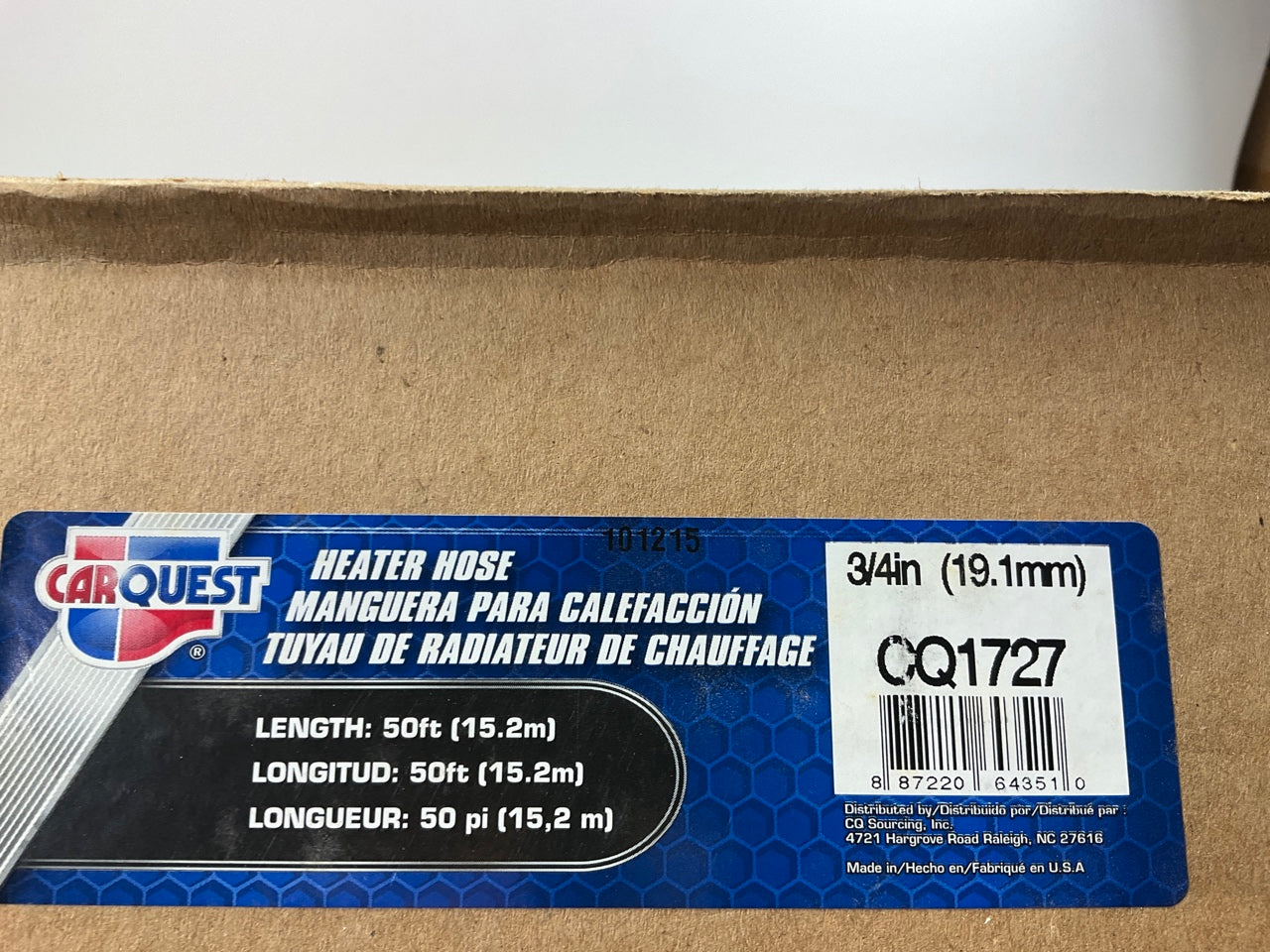 50 FEET - Carquest CQ1727 HVAC Heater Hose, 3/4''