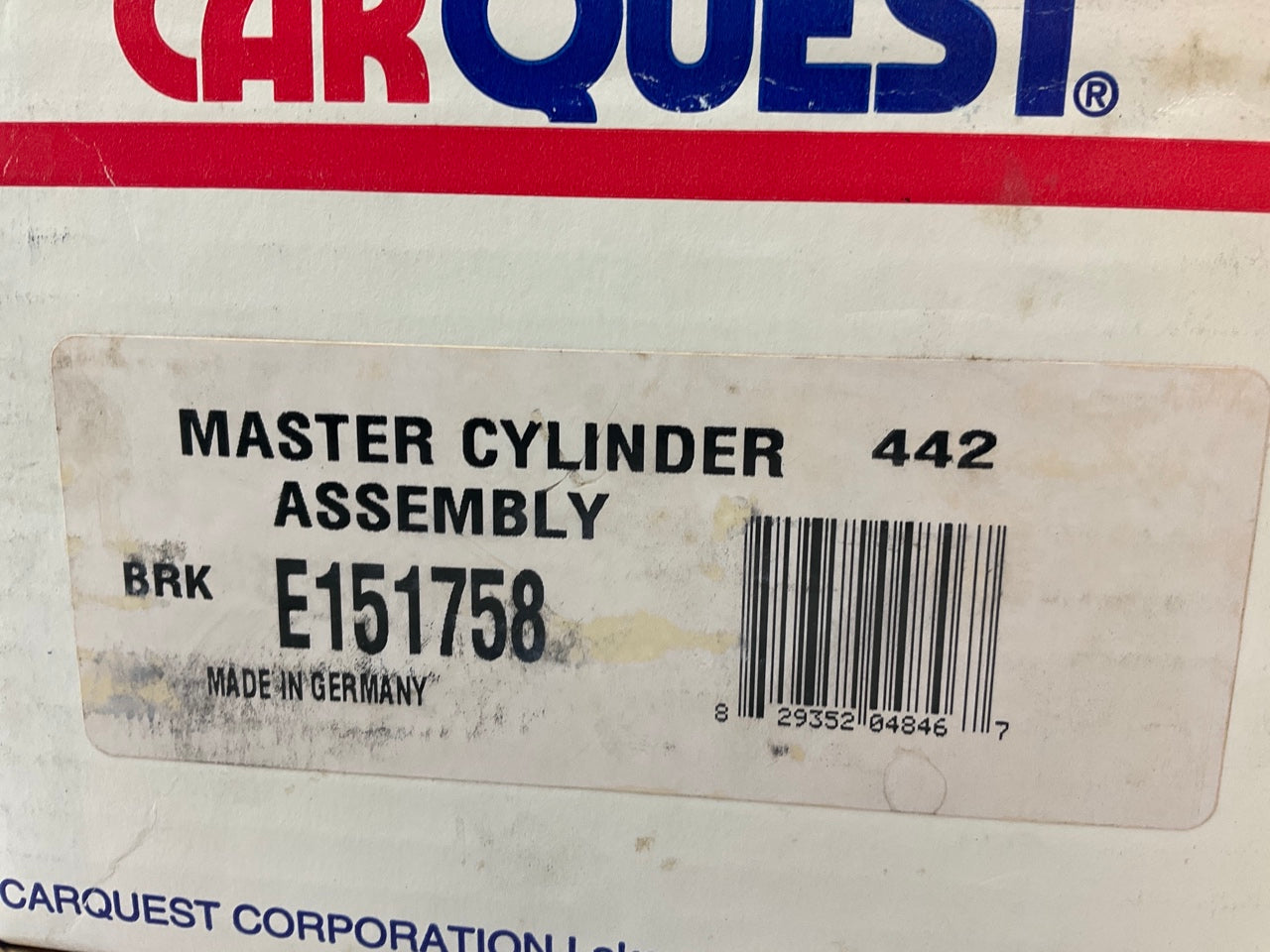 Carquest E151758 ATE Brake Master Cylinder For 1995-1999 VW Golf, Jetta