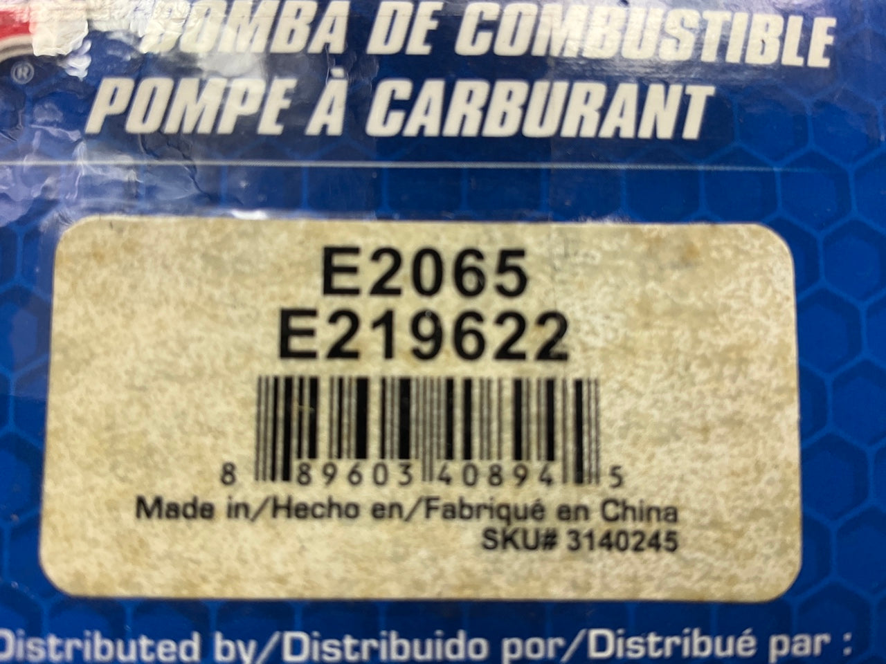 Carquest E2065 In-Tank Electric Fuel Pump