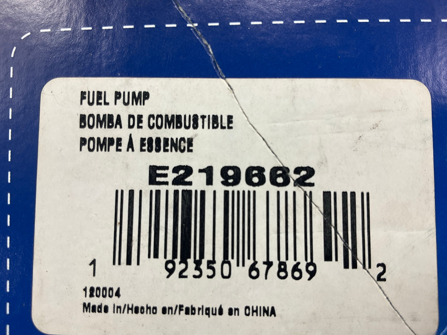 Carquest E219662 Electric In-Tank Fuel Pump