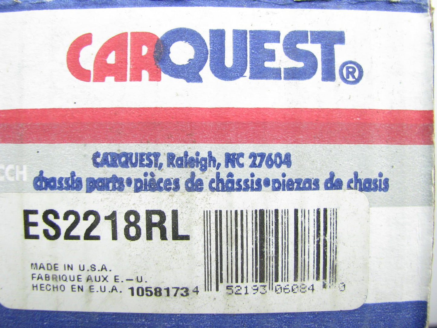 Carquest ES2218RL Front Outer Steering Tie Rod End