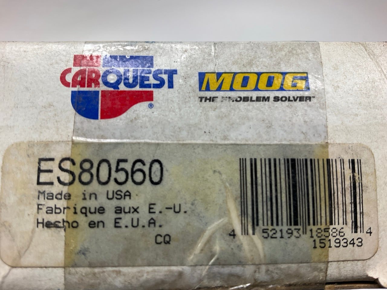 Carquest (Moog) ES80560 Front Right Outer Tie Rod End 1997-1999 Cadillac Catera