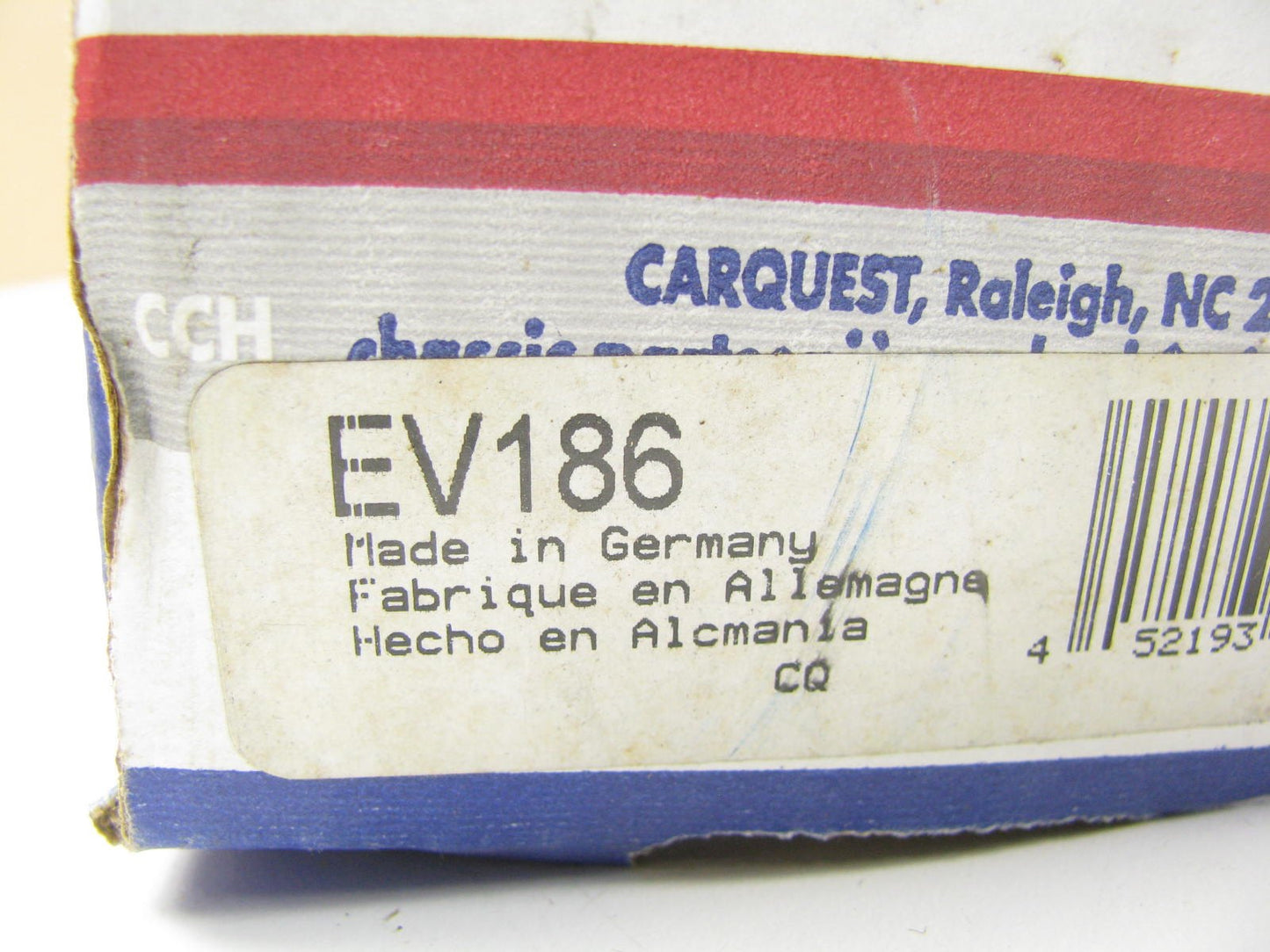 Carquest EV186 Front Inner Steering Tie Rod End