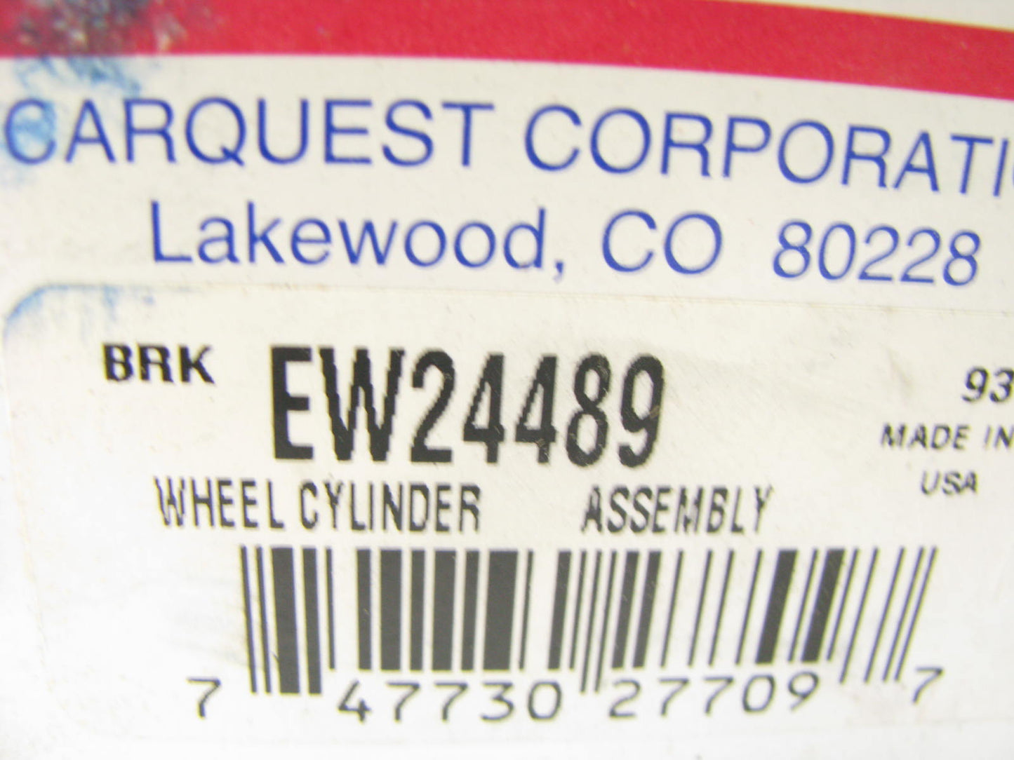 Carquest EW24489 Drum Brake Wheel Cylinder - Rear Left / Right