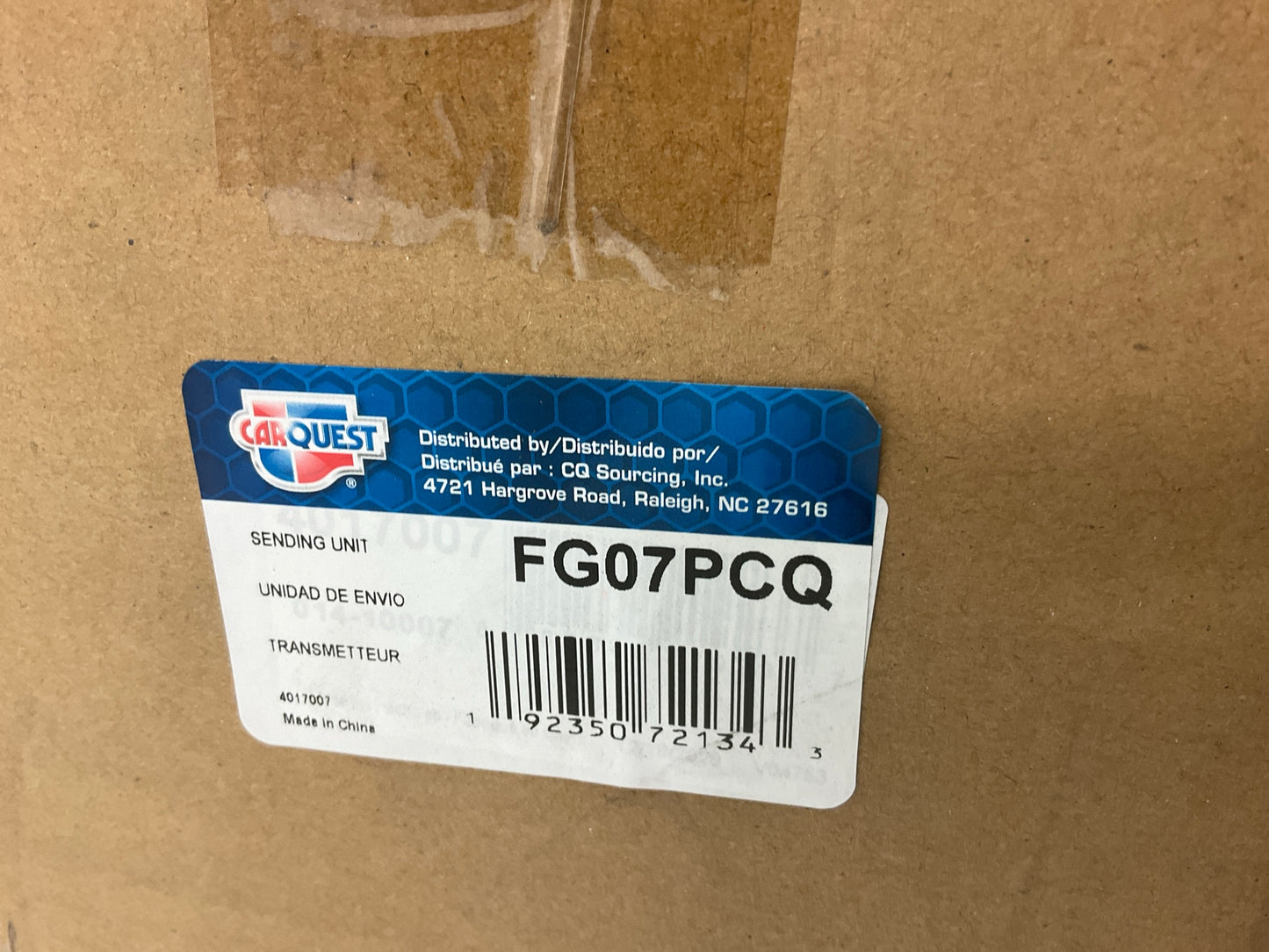 Carquest FG07PCQ Fuel Level Sender (Fuel Tank Gas Level Gauge Sending Unit)