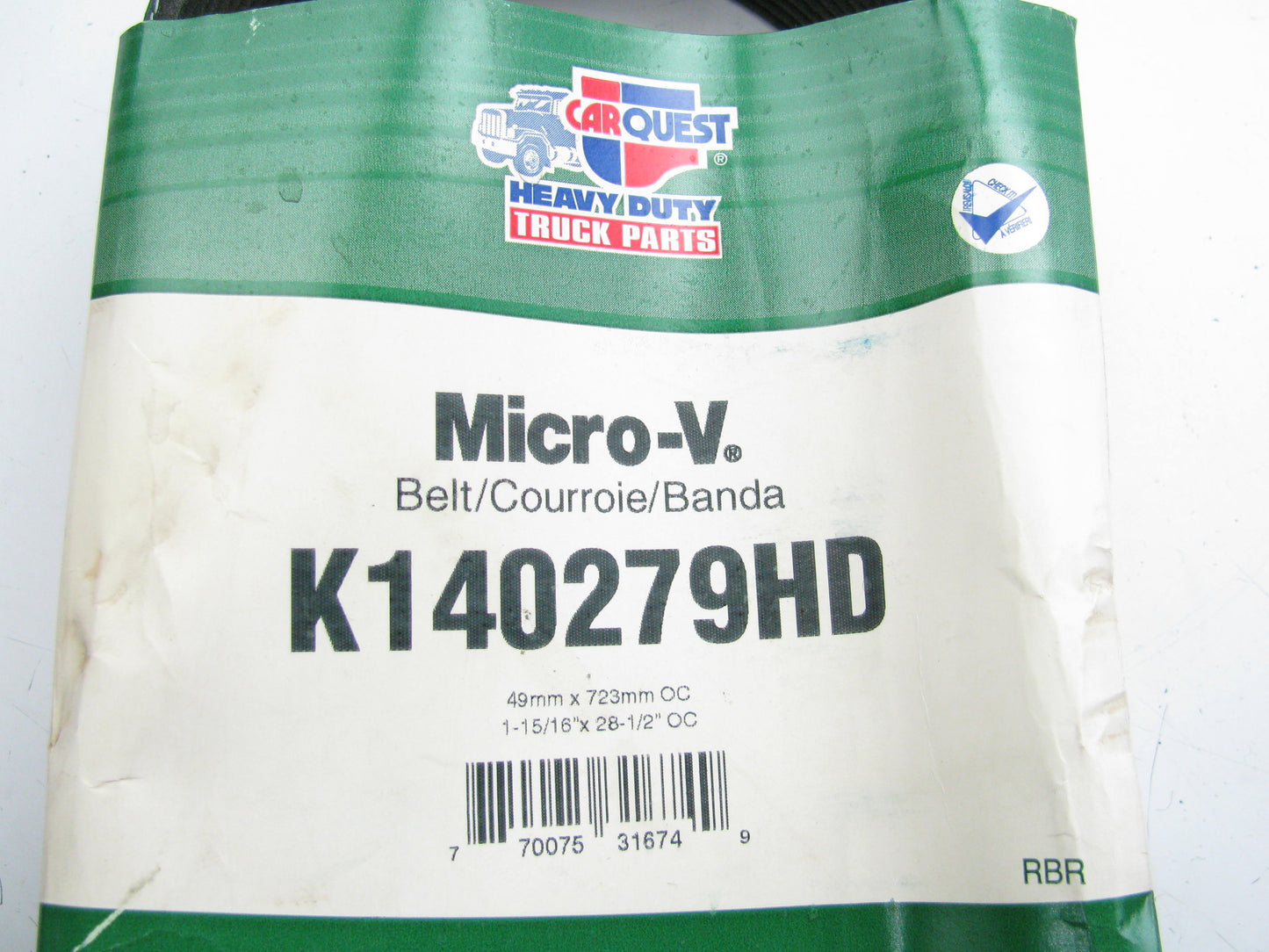 Carquest K140279HD Heavy Duty Serpentine Belt (Made By Gates), Replaces R131213