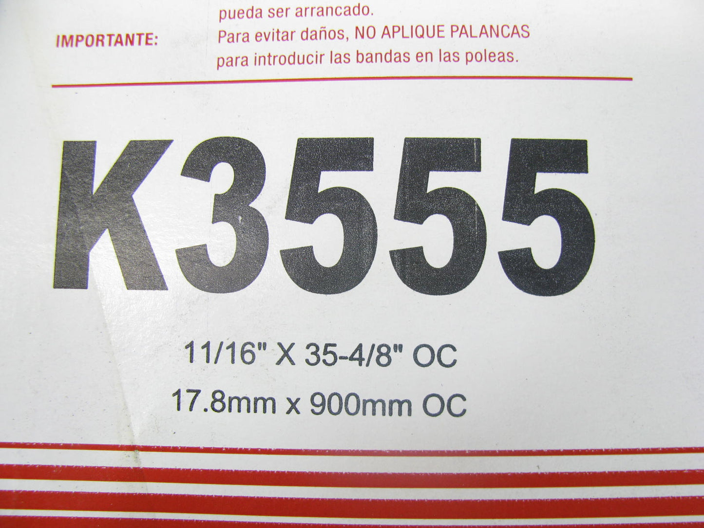 Carquest K3555 Serpentine Belt - 0.69'' X 36.00'' - 5 Ribs