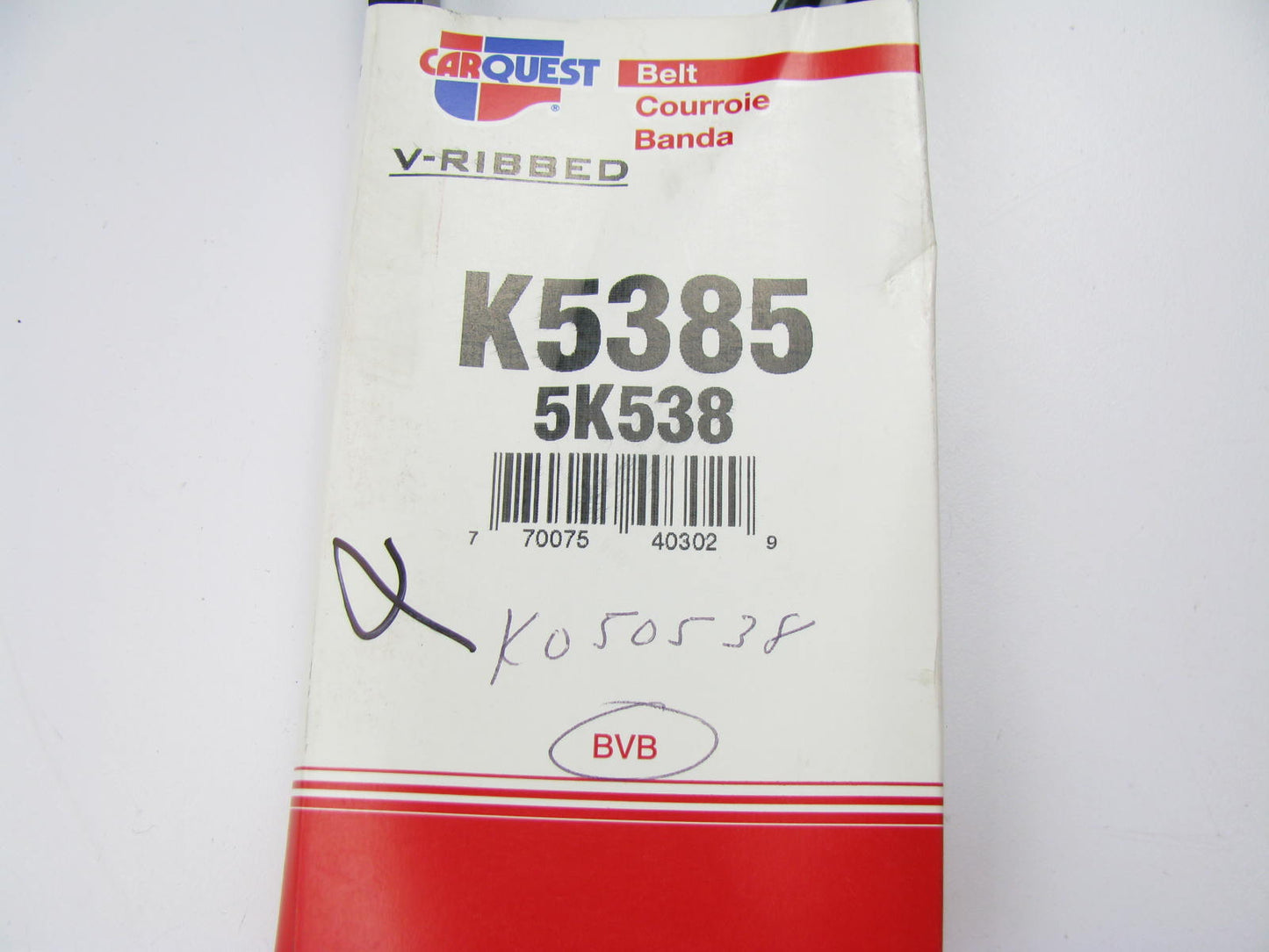 Carquest K5385 Serpentine Belt - 0.69'' X 38.58'' - 5 Ribs