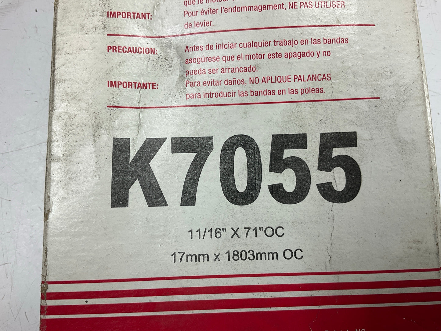Carquest K7055 Serpentine Belt