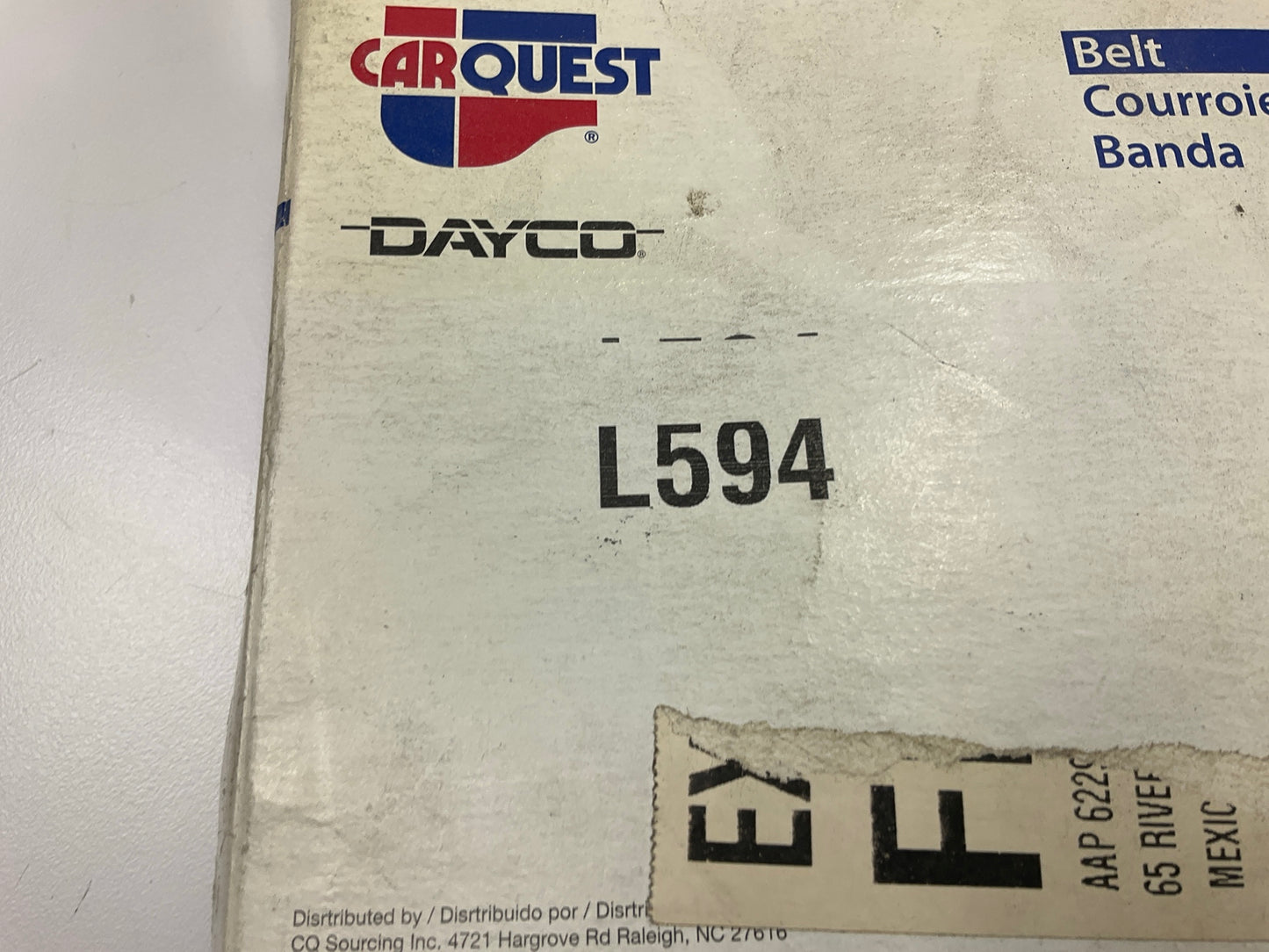 Carquest L594 Lawn & Garden Power Equipment Accessory Drive Belt, 5/8 X 94''
