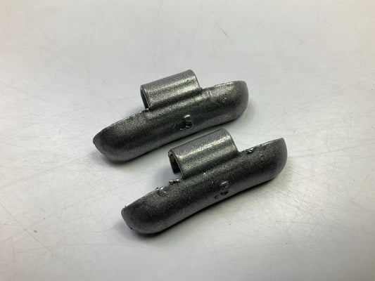 (18) Carquest LH050 LH-Series Lead Clip-On Wheel Weights, 0.50 Oz