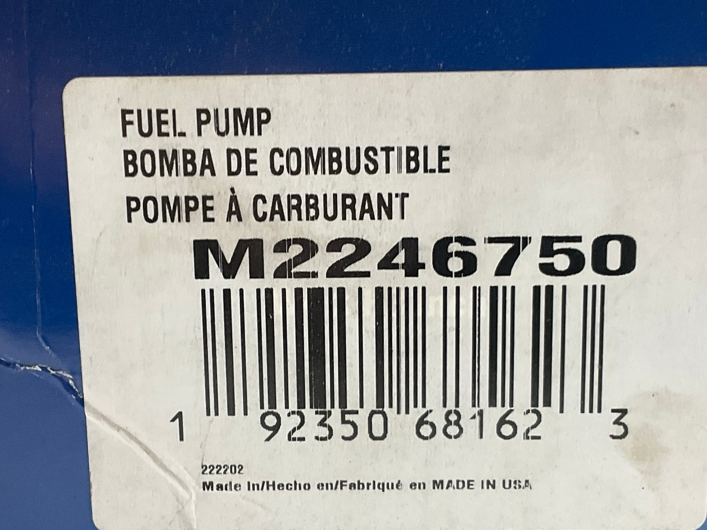 MISSING O RING - Carquest M2246750 Fuel Pump Module