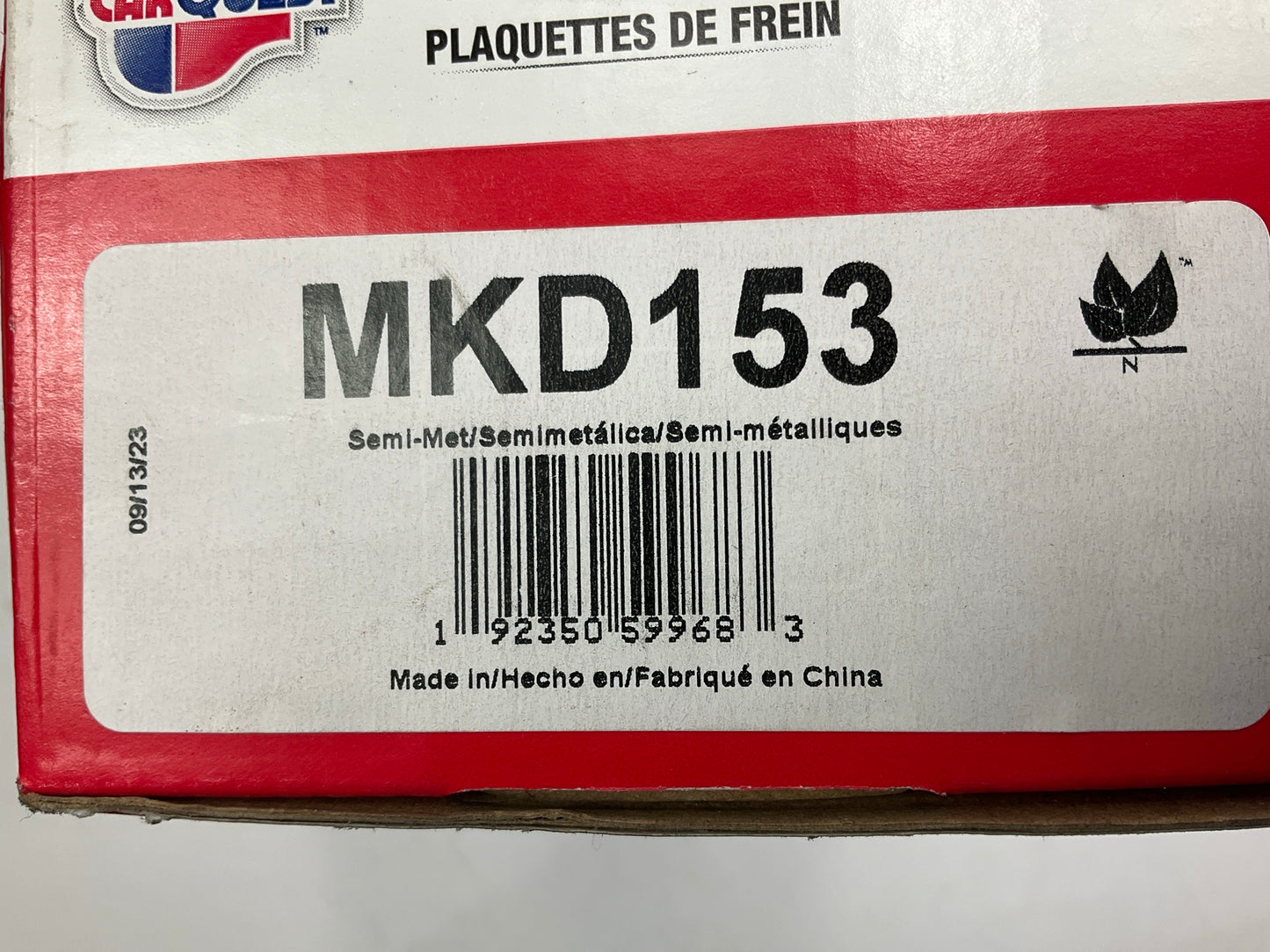 Carquest MKD153 Front Semi-Metallic Disc Brake Pads
