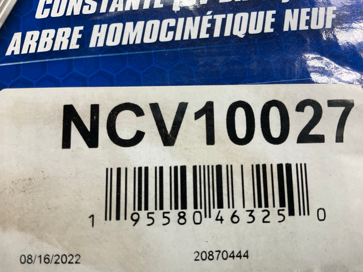 Carquest NCV10027 Front Left CV Axle Assembly