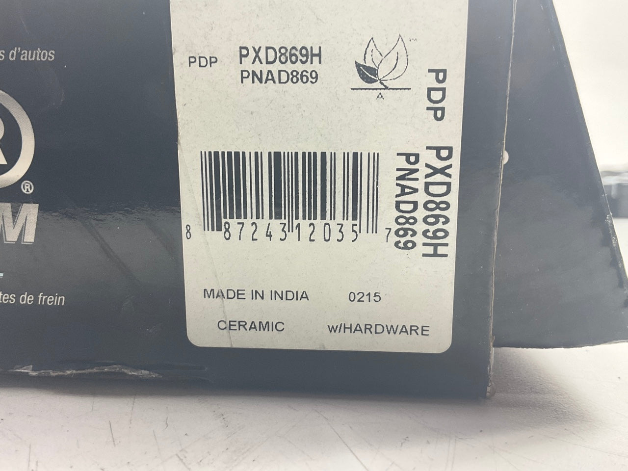 Carquest PXD869H Front Ceramic Disc Brake Pads