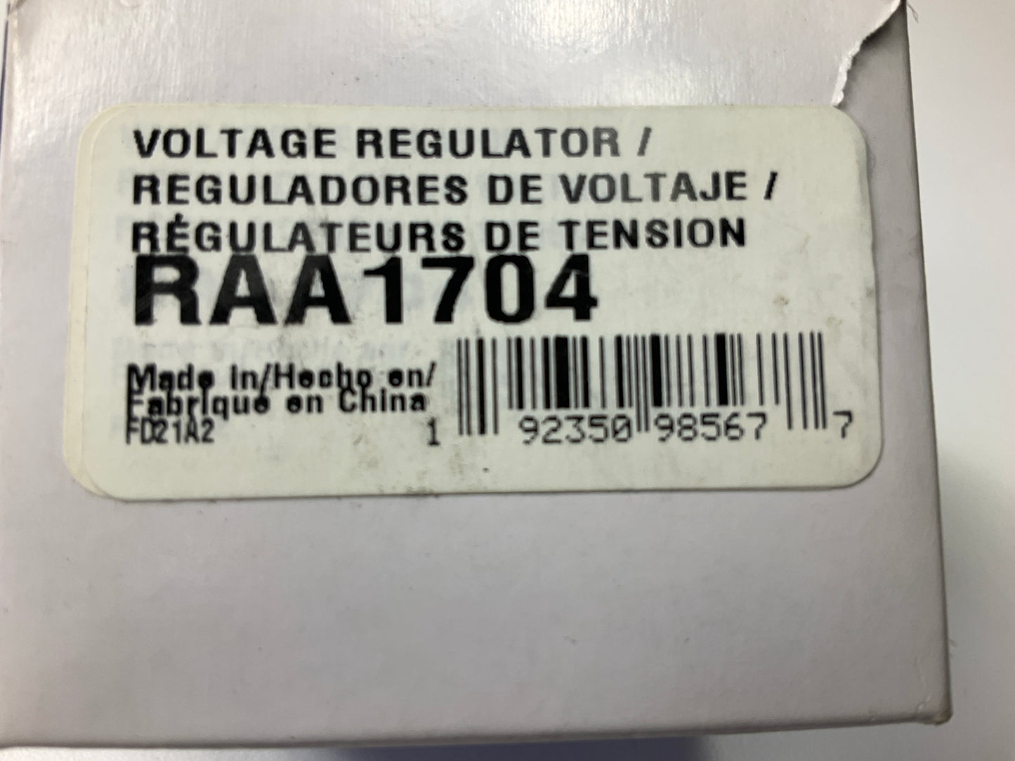 Carquest RAA1704 Voltage Regulator
