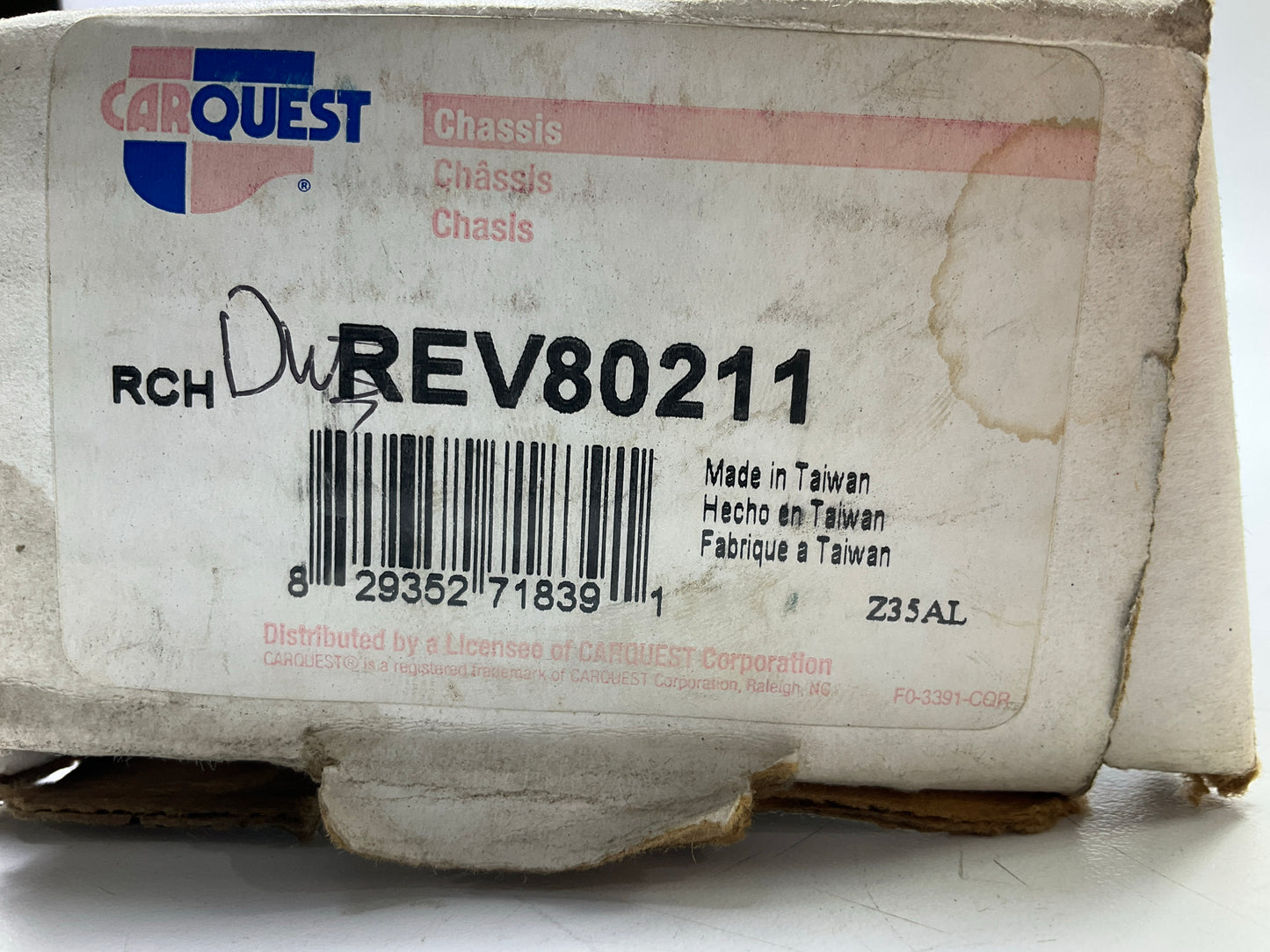 Carquest REV80211 Front Inner Steering Tie Rod End