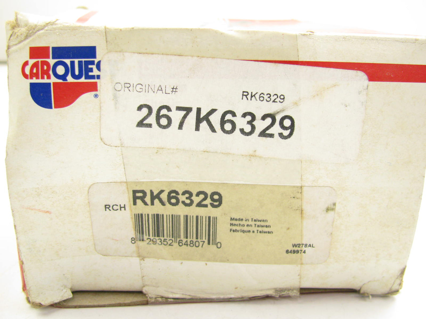 Carquest RK6329 Suspension Control Arm Bushing Kit - Front Lower