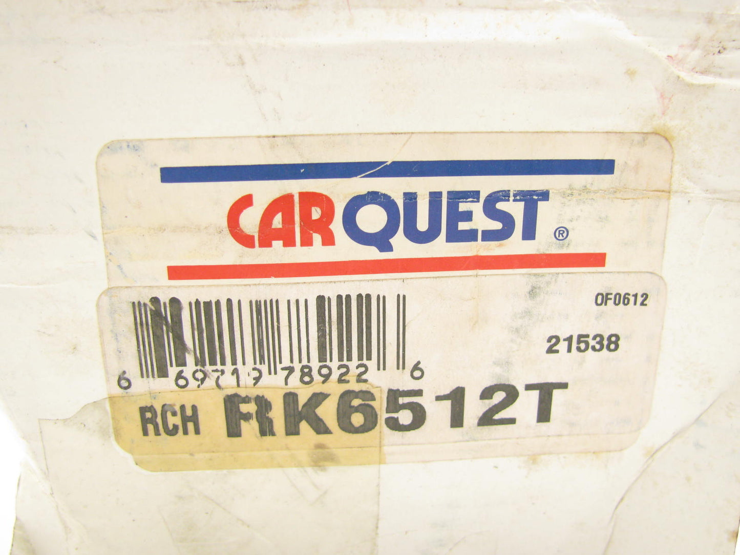 Carquest RK6512T FRONT Steering Idler Arm - RWD
