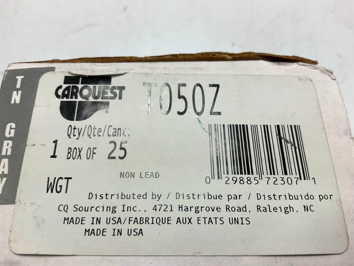 Carquest T050Z 1/2 Oz Coated Zinc Wheel Weights 0.50 Oz - Pack Of 25