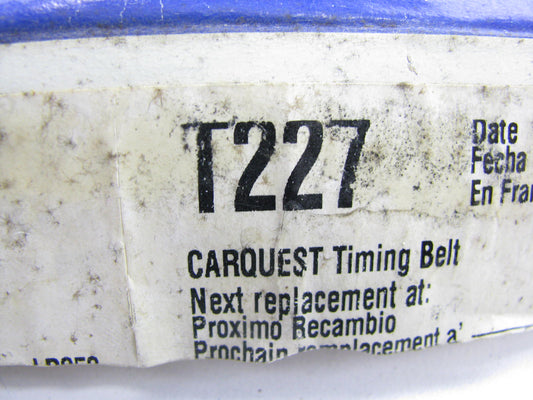 Carquest T227 Engine Timing Belt for 1992-2000 Honda Acura 1.6L 1.7L