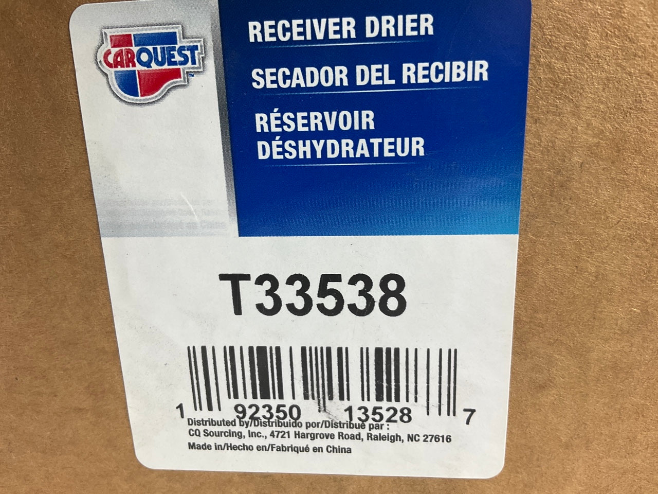 Carquest T33538 A/C Receiver Drier For Volvo Western Star 61506-3402