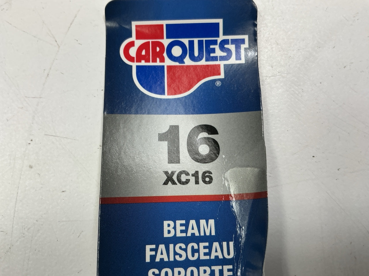 Carquest XC16 XtraClear Conventional Windshield Wiper Blade, 16''