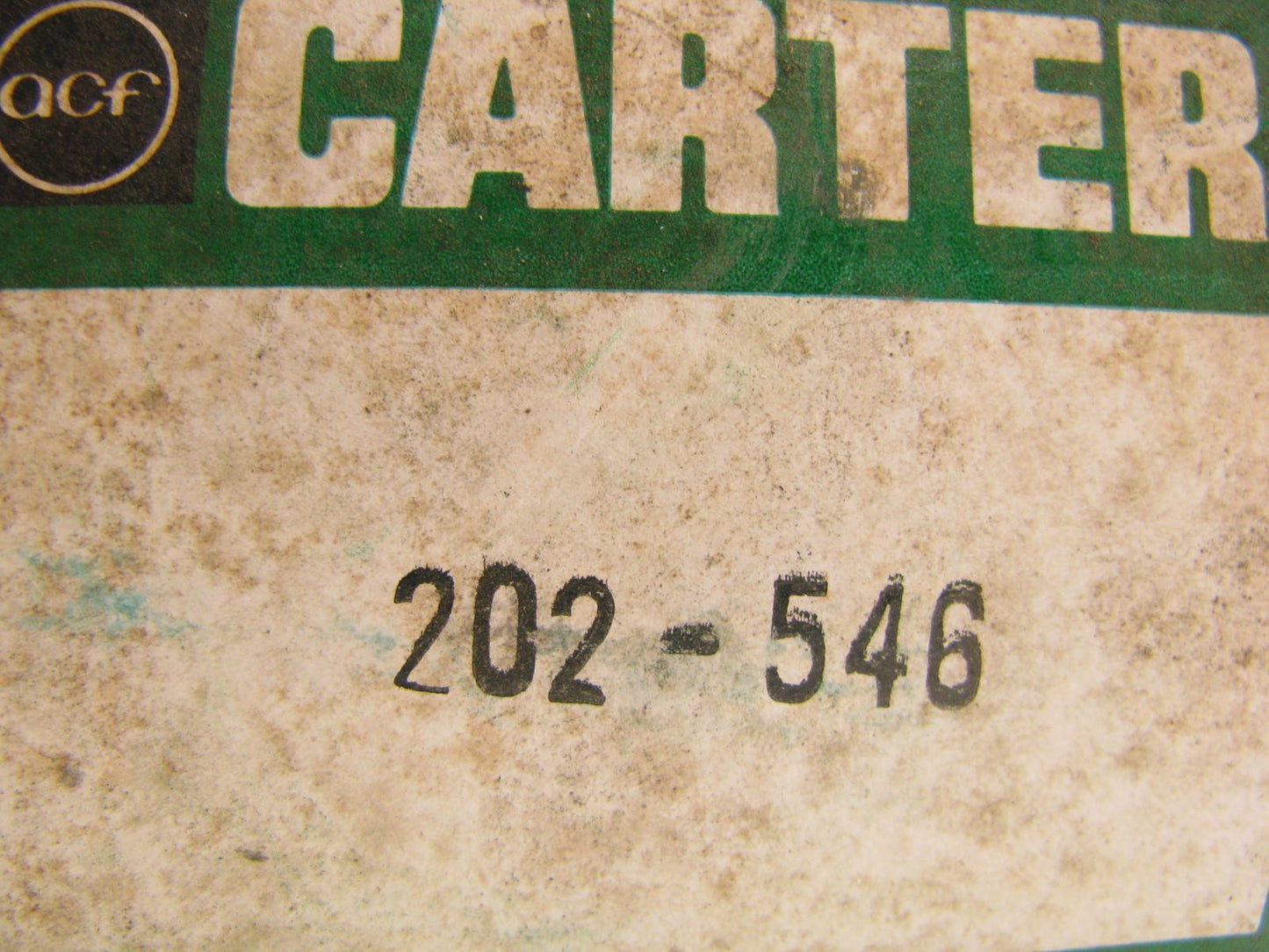 Carter 202-546 Carburetor Dashpot