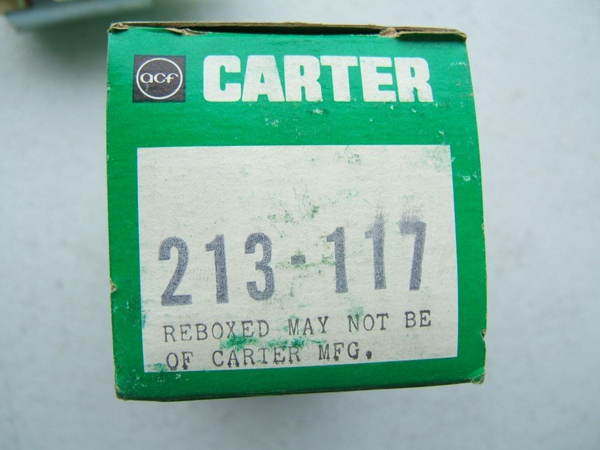 Carter 213-117 Carburetor Idle Stop Solenoid