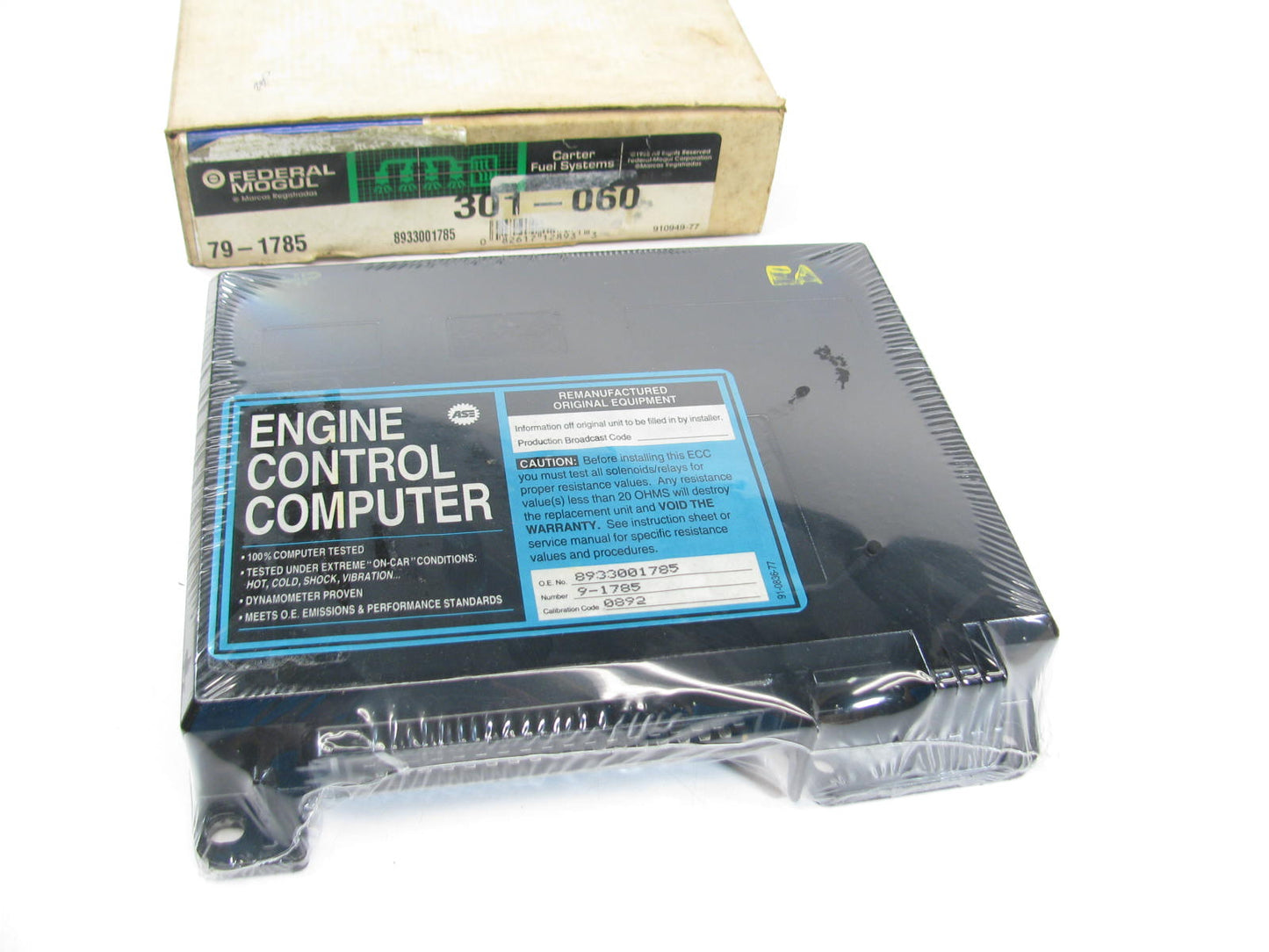 Carter 301-060 Reman Engine Control Computer ECM 1985 Renault Alliance 1.7L-L4