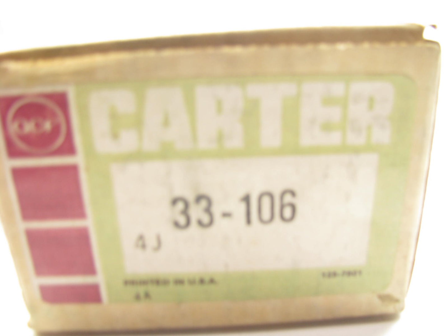 Carter 33-106 EGR Valve - Replaces: 17050472 3227072 17052142 EGV332
