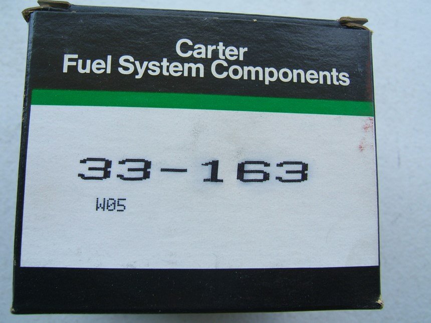 Carter 33-163 EGR Valve - 1985-1986 Ford 2.8L 171 V6