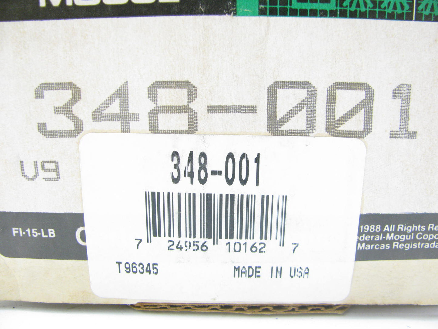 Reman. Carter 348-001 MAF Mass Air Flow Sensor 83-85 Ford 1.6L I4 E3GF-12B529-BA
