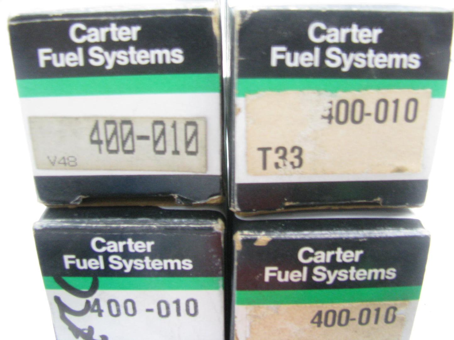 (4) Carter 400-010 Fuel Injectors SET OF 4 - 1984-1985 Ford Escort 1.6L