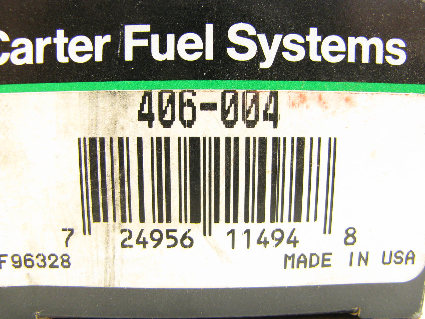 Carter 406-004 Fuel Injection Pressure Regulator Diaphragm Repair Kit