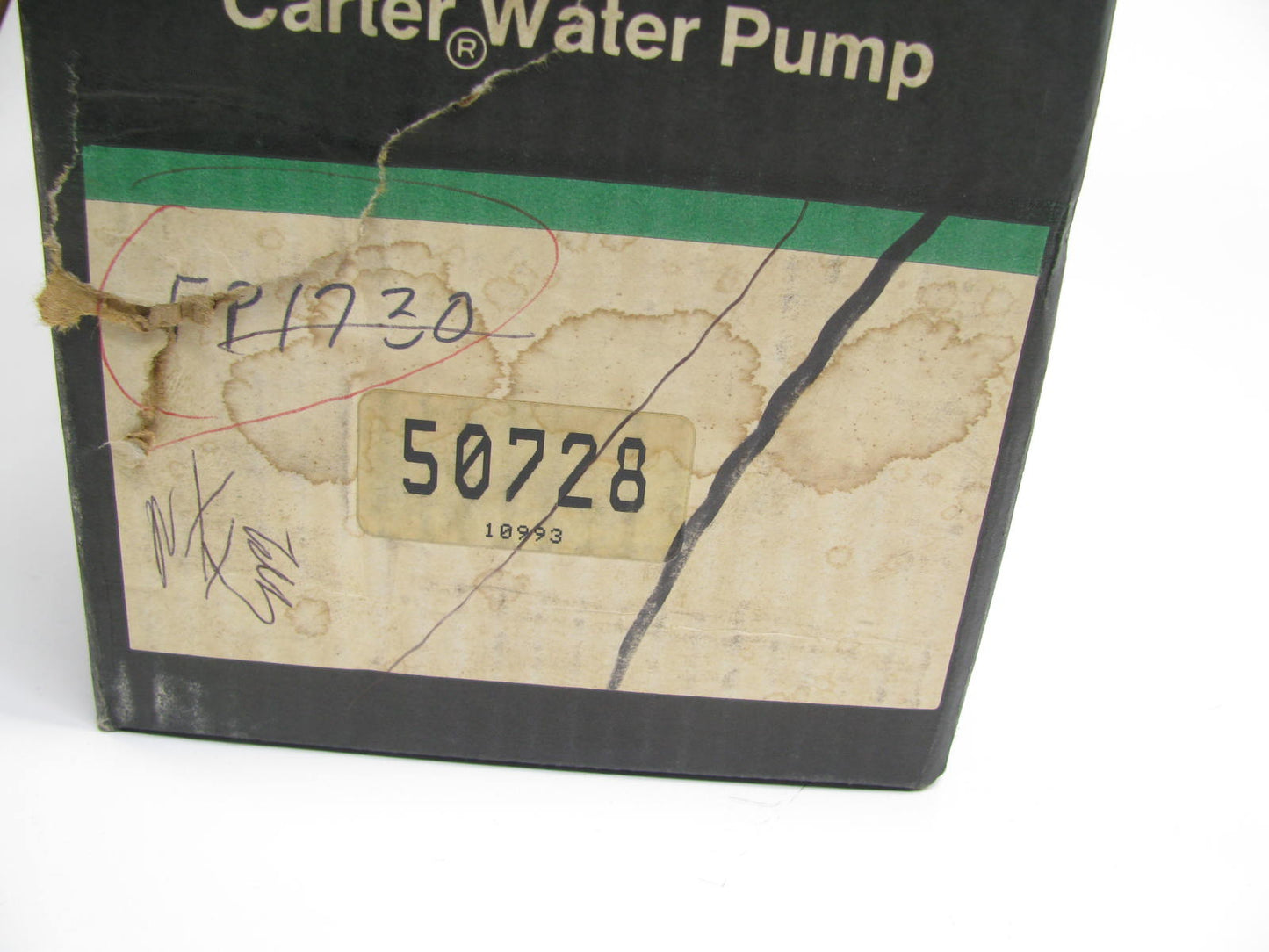 Carter 50728 Water Pump - 1974-1978 Mazda RX-3, RX-4, 1979-1985 RX-7