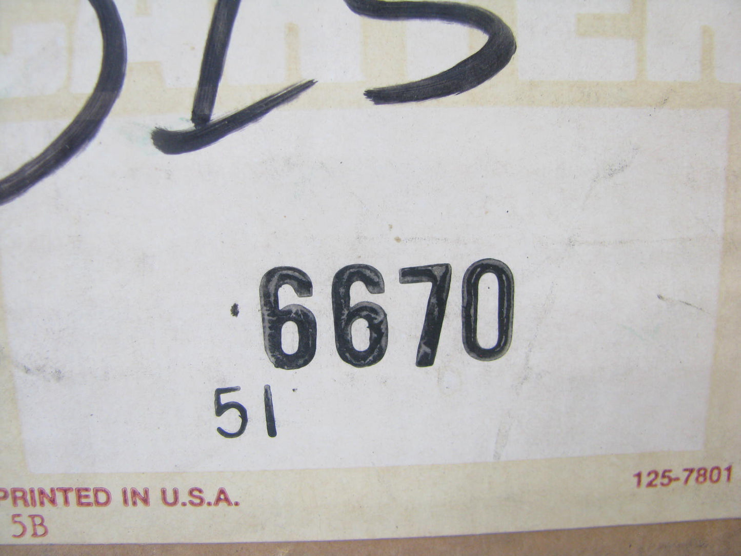 Carter 6670 OEM Ford Diverter Thermactor Air Bypass Valve Casting # D5AE-CB