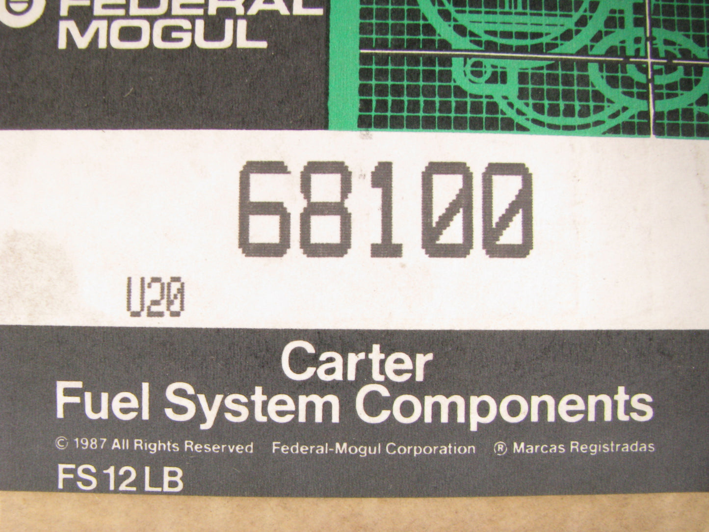 Carter 68100 Air Bypass Diverter Valve For 1983-1984 Ford Ranger 2.0L 2.3L M/T