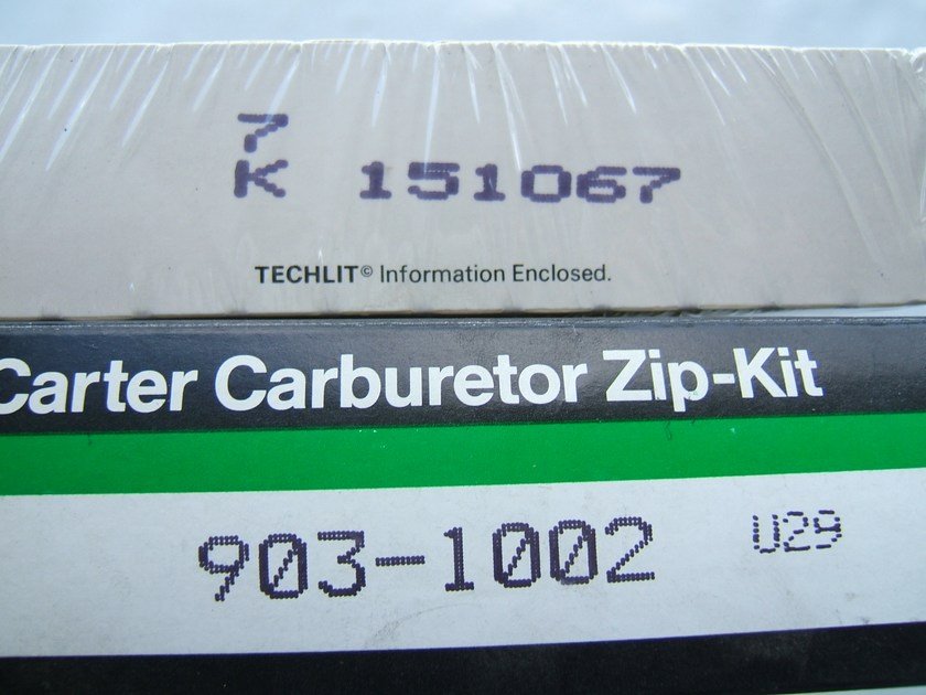 Carter 903-1002 Throttle Body TBI Repair Seal Kit For Rochester TBI 220 5526D