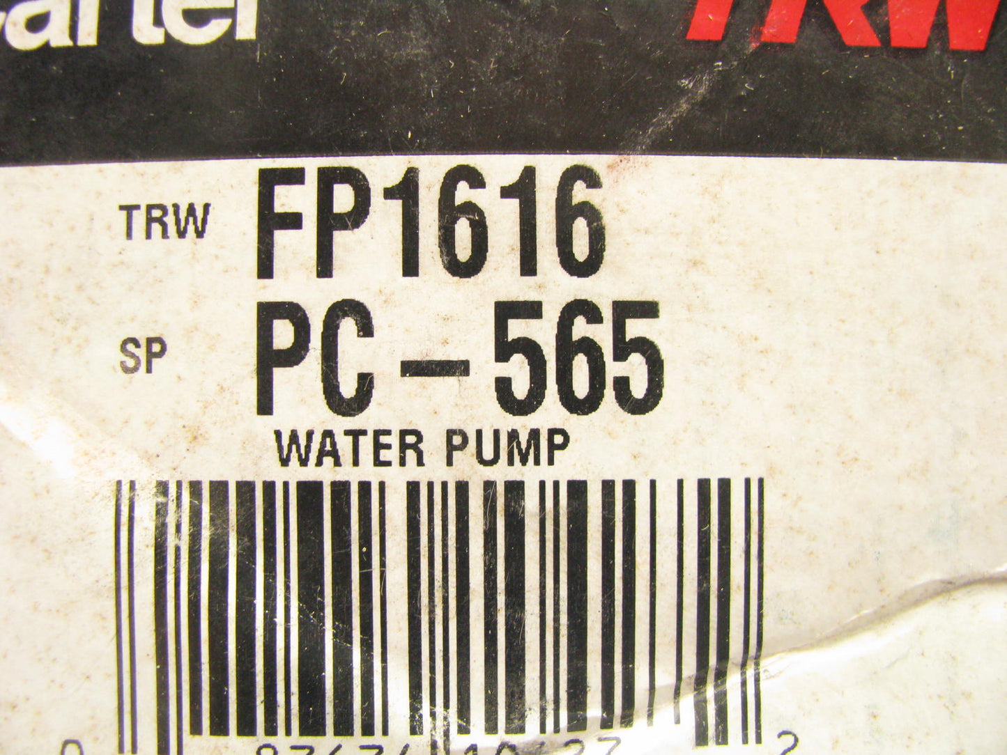 Carter FP1616 Engine Water Pump - 1983-1984 Chevy S10 GMC S15 2.0L