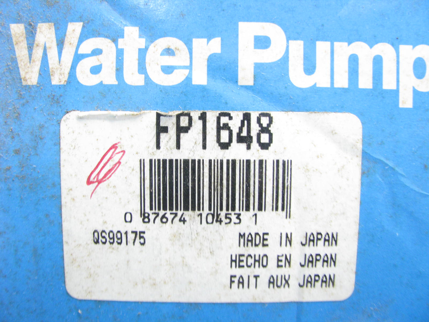 Carter FP1648 Engine Water Pump for 1984-1985 Toyota Pickup 2.4L-L4