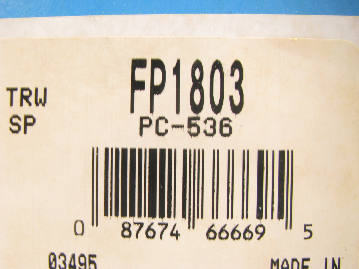 Carter/GMB FP1803 Water Pump For Various 1975-1984 Toyota Land Cruiser
