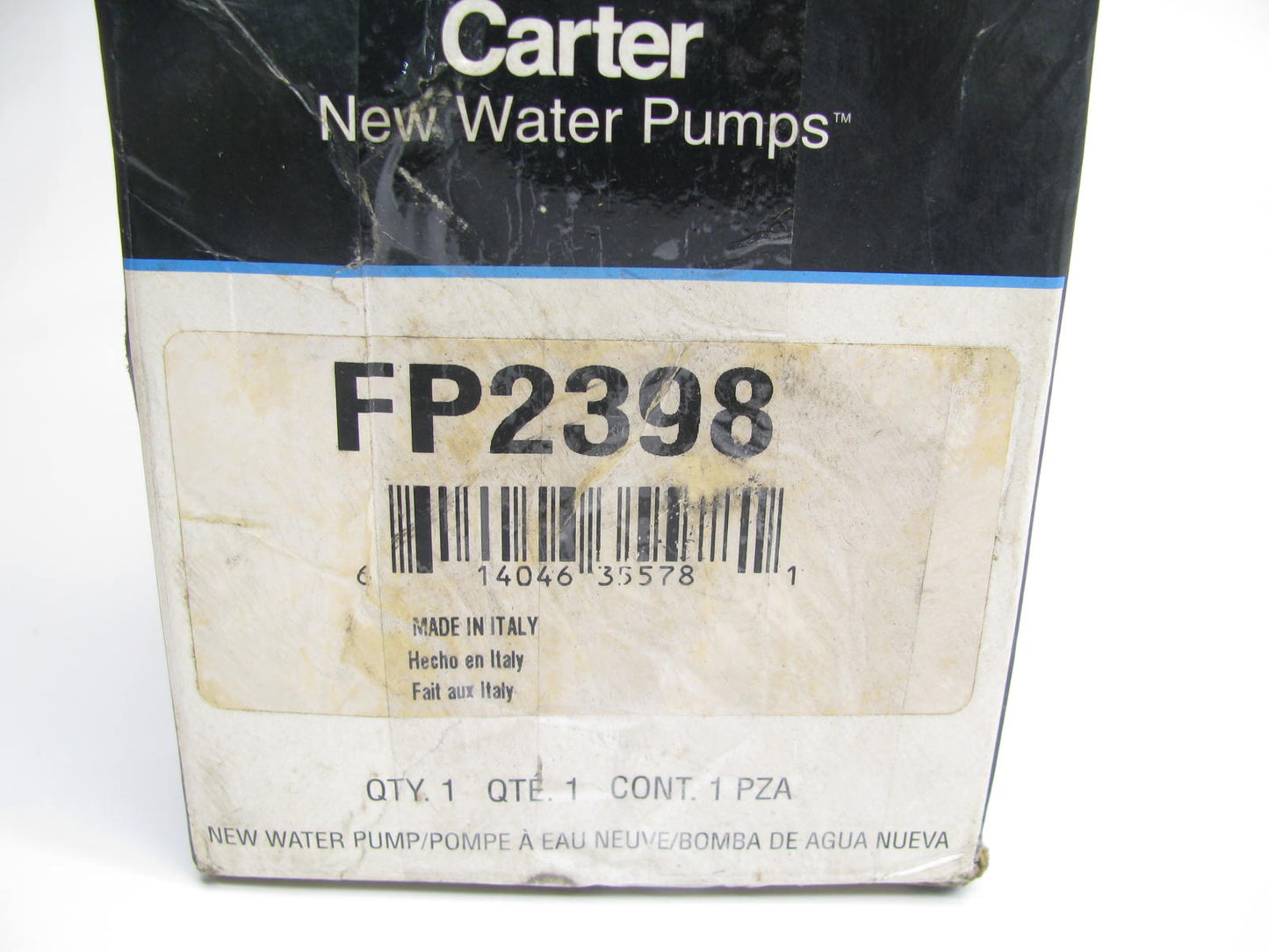 Carter FP2398 Water Pump For 1996 Volkswagen Jetta 1.9L TDI Diesel