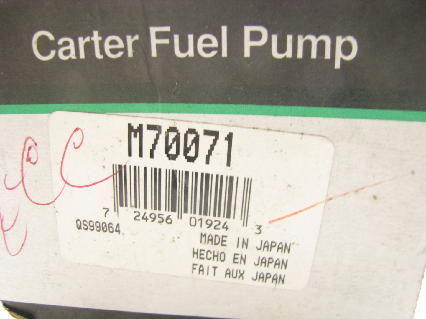 Carter M70071 Mechanical Fuel Pump For 1981-1984 Dodge Colt