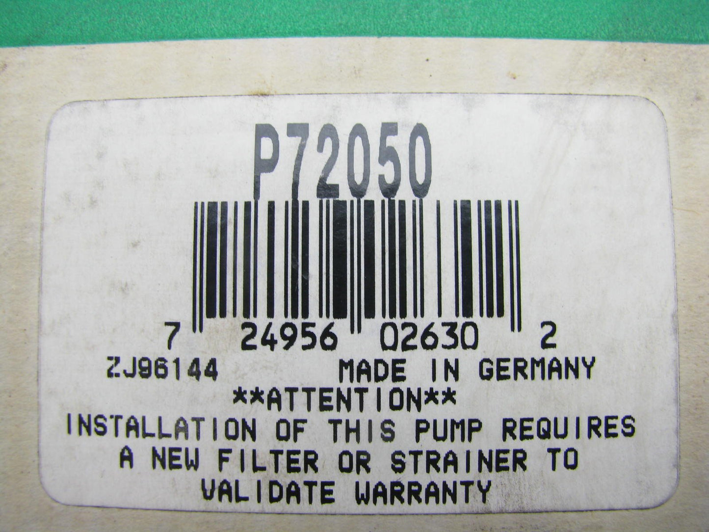 Carter P72050 Electric Fuel Pump - Genuine Bosch # 0580464056 - For 1976 XJS