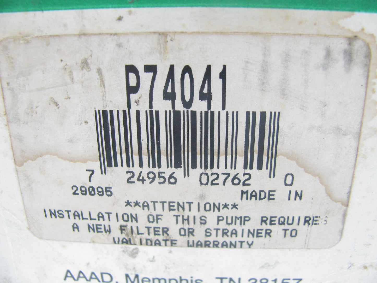 Carter P74041 Electric Fuel Pump for 1988-1989 Cadillac DeVille Fleetwood