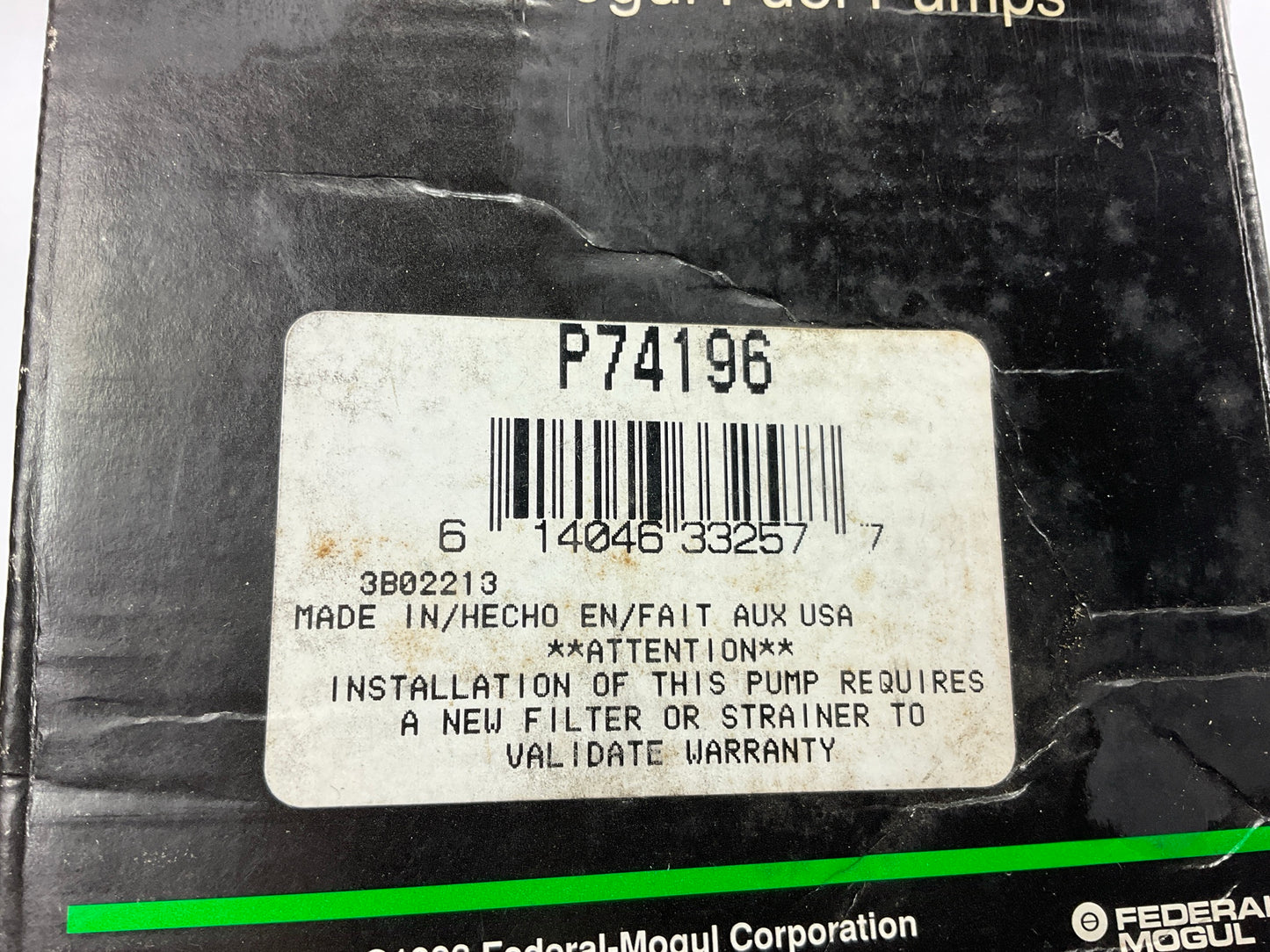 Carter P74196 Electric Fuel Pump 1998-1999 Ford Taurus 3.4L SHO V8, Made In USA