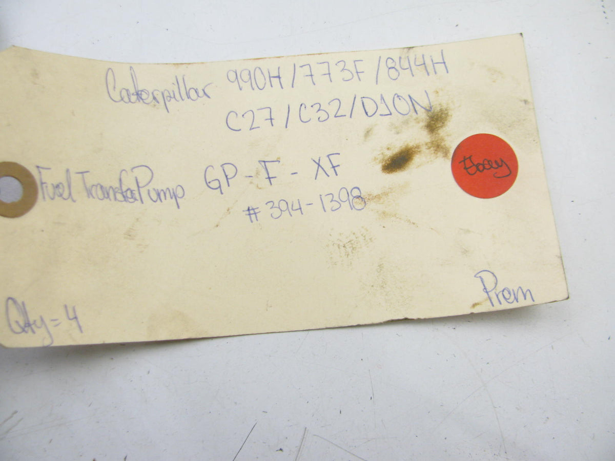 USED CORE - OEM 394-1398 Fuel Transfer Lift Pump For CAT C27 C32, Sold As Is